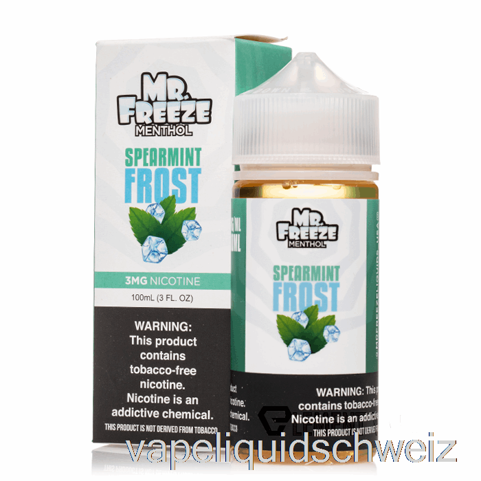 Spearmint Frost - Mr Freeze - 100 Ml 0 Mg Vape Liquid E-Liquid Schweiz